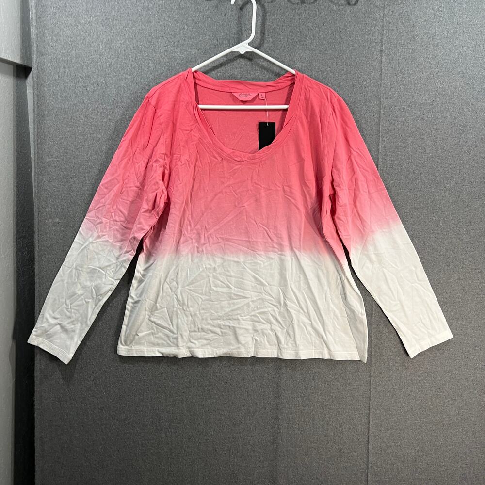 Candace Cameron Bure The Ocean Dipped Long-Sleeve Tee Posey, Large